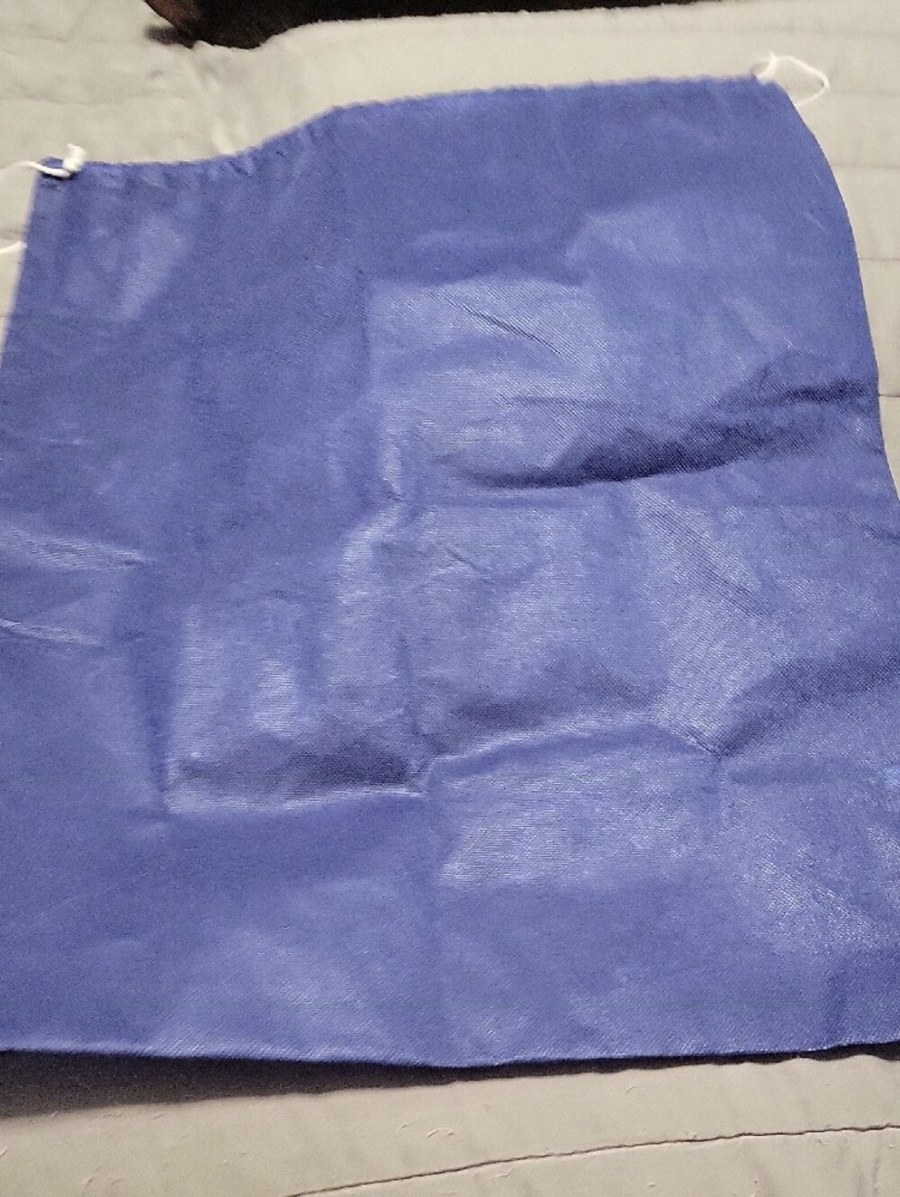 Dooney & Bourke NWOT! Blue Drawstring Dust Bag with White Logo - Picture 2 of 2